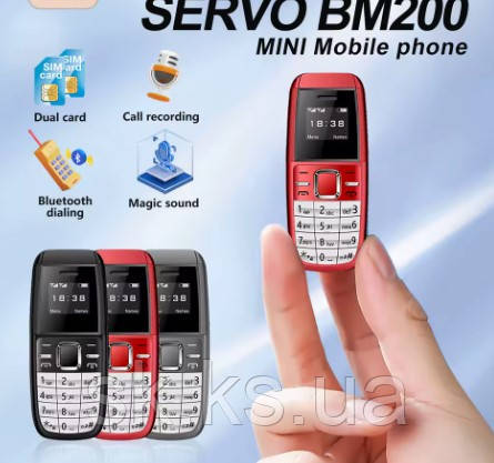 L8star Mini BM200 dual (2 sim) — bluetooth мінітелефон, фото 1