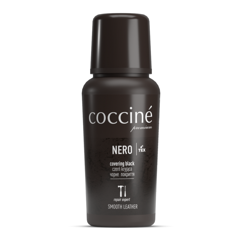 Чорна крем-фарба для взуття та підошви Coccine Nero, 75 мл, фото 1
