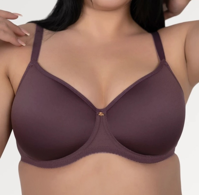 Бюстгальтер спейсер формована чашка на тонкому поролоні з кісточками какао, фото 1