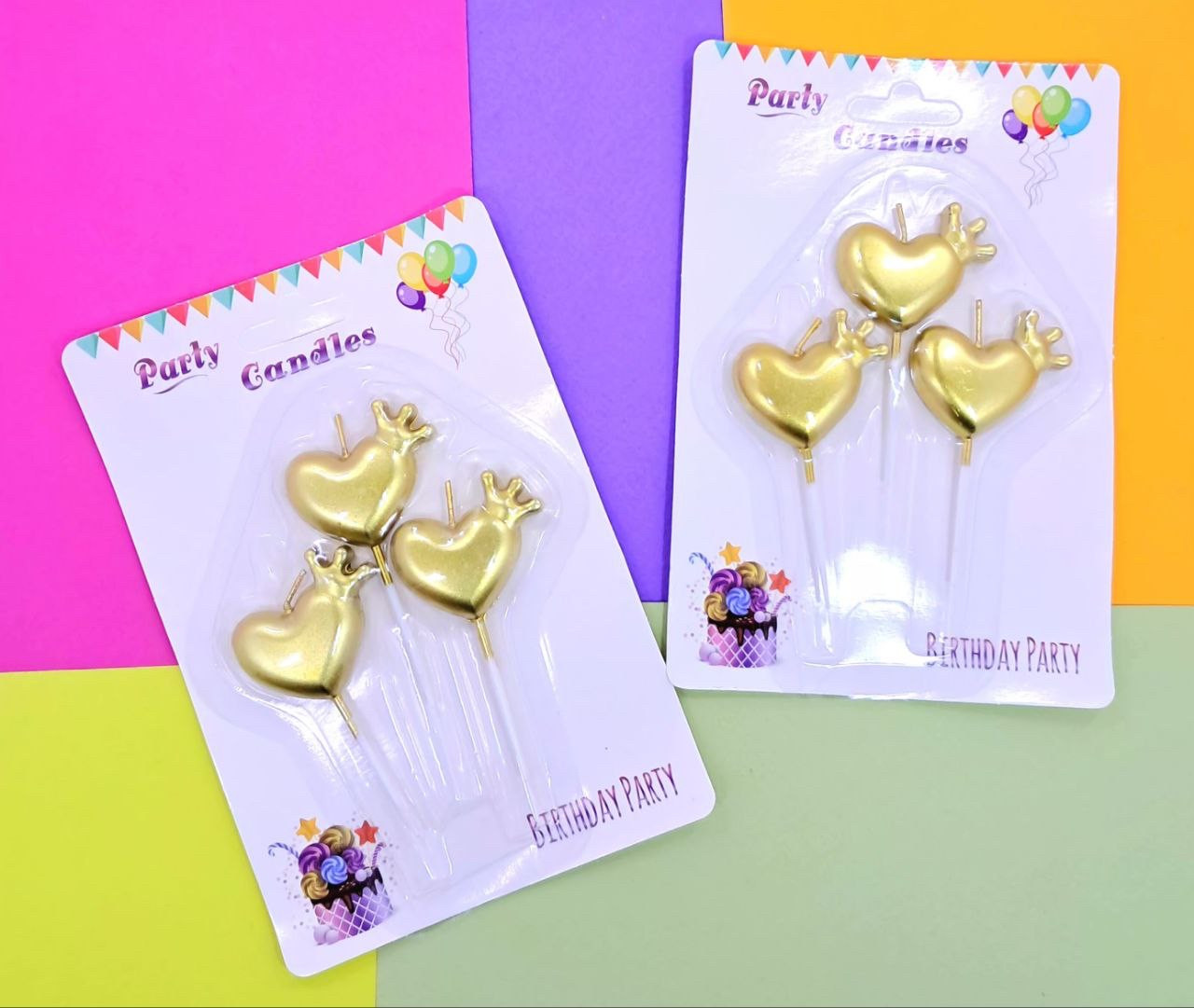 Свічки в торт 4 см 3 штук, фото 1