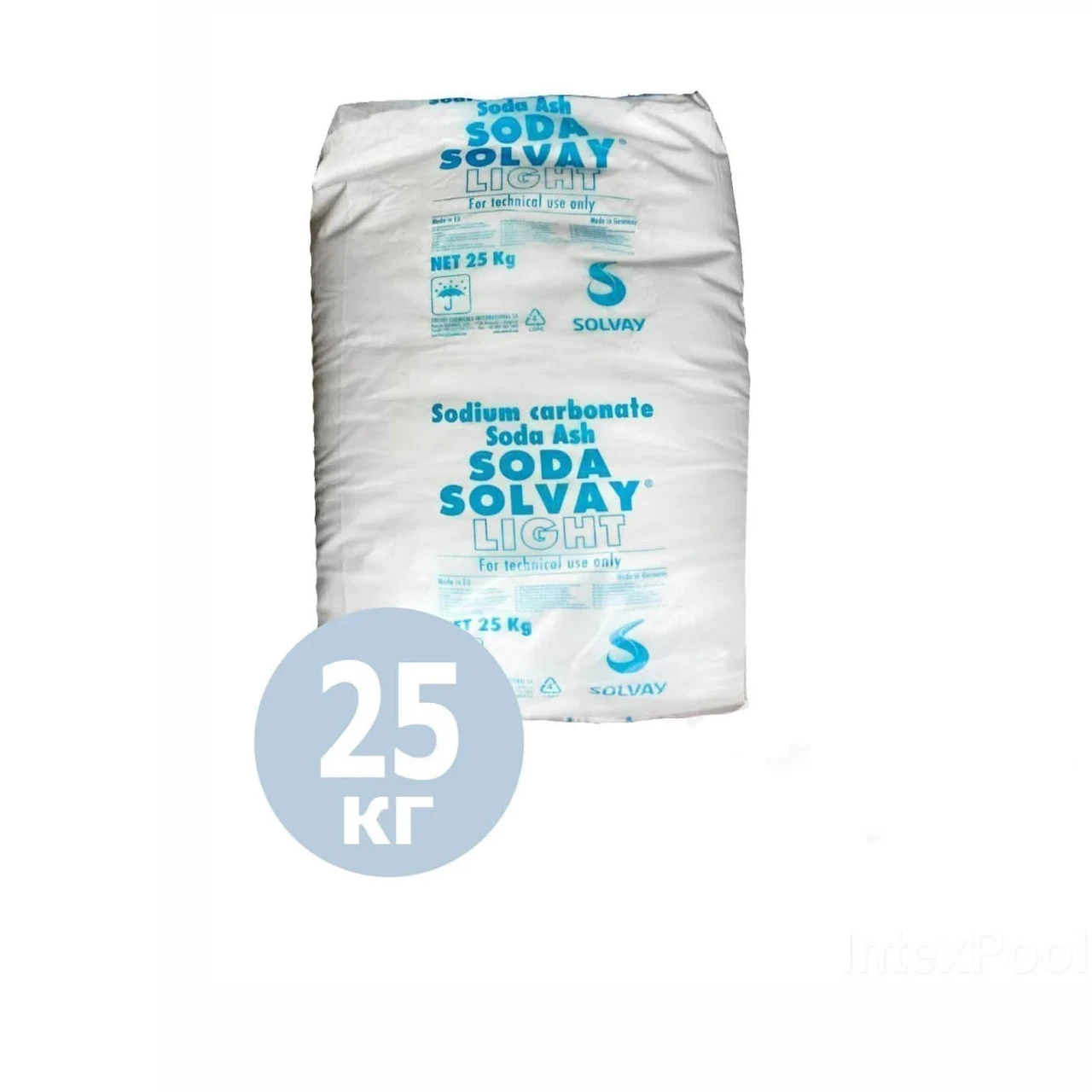 PH+ плюс для басейну Solvay 80027. Засіб для підвищення рівня pH (Німеччина) 25 кг