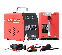 Генератор диму (димогенератор) для перевірки витоків у системах EVAP та вакуумних систем 12 В (18 л/хв) 30 мл Kraft & Dele KD3522