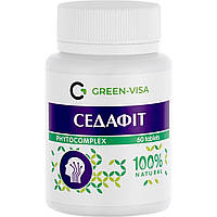 Седафіт Green Visa — фітокомплекс для нервової системи та спокою, 60 таблеток