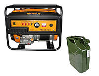 Бензиновий генератор EF Power TBS6500S + металева каністра 20 л