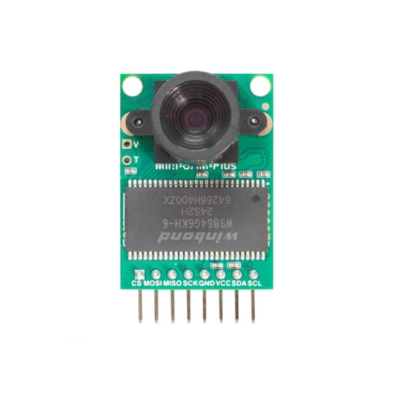 Модуль камери ArduCam Mini 2MP OV2640 для Arduino та Raspberry Pi, 1600x1200 пікселів, 60fps, SPI, 25 ° кут огляду, 384 КБ буфер