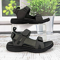 Босоніжки дитячі для хлопчика EeBb сірі на липучках EeBb 5853