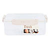Ланчбокс 1,2л з роздільником та кришкою прямокутний харчовий контейнер Fresh / Контейнер для їжі / Герметичний бокс, фото 5