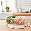 Ланчбокс 1,2л з роздільником та кришкою прямокутний харчовий контейнер Fresh / Контейнер для їжі / Герметичний бокс, фото 6