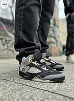 Nike Air Jordan 5 Retro Black/Gray 41
