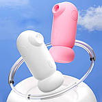 Вібратор для клітора вакуумний вуманайзер міні вібратор, кліторальний стимулятор Bird. Білий, фото 7