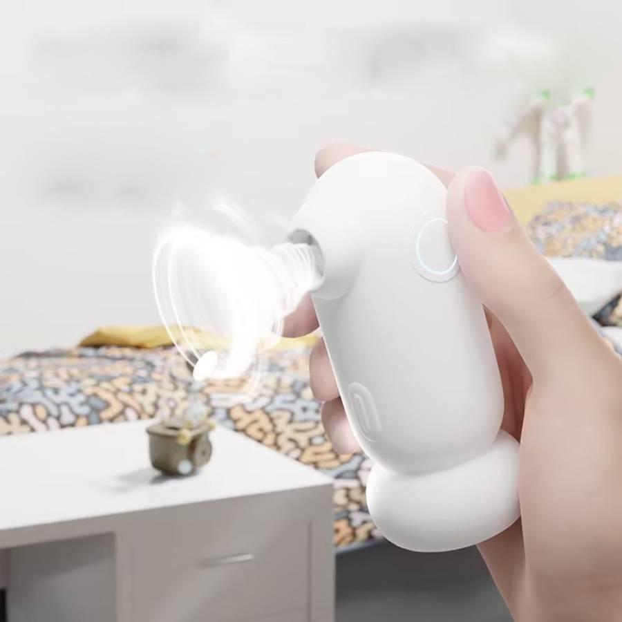 Вібратор для клітора вакуумний вуманайзер міні вібратор, кліторальний стимулятор Bird. Білий, фото 1