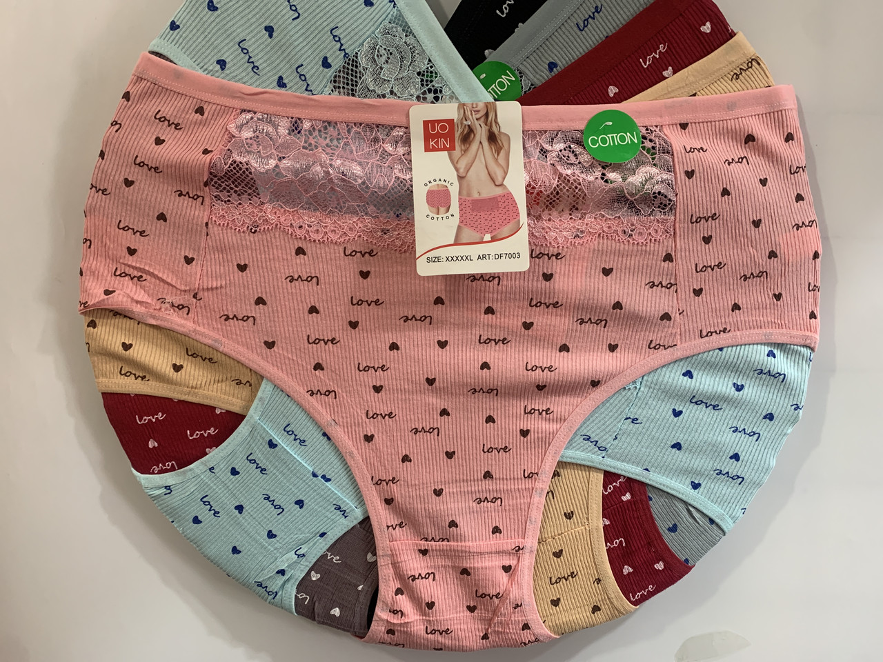 Труси рубчік з мереживом Міх, фото 1