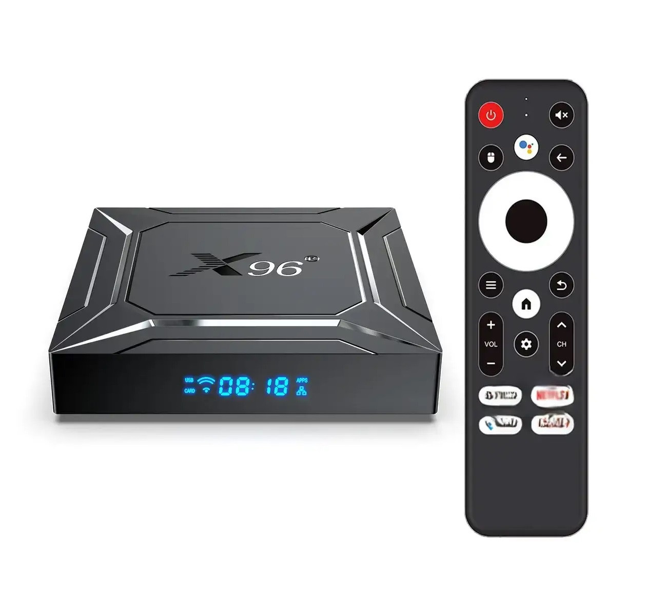 СМАРТ ПРИСТАВКА X96 M200 4/64 ГБ S905X5M AV1, ANDROID 14, WI-FI 6, LAN 1 ГБ, фото 1