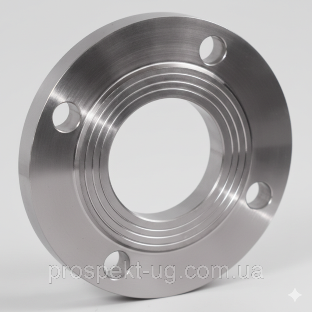 Фланець нержавіючий AISI 304 плоский Ду50 Ру10, фото 1