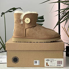 Ugg Mini Bailey Button Chestnut 36