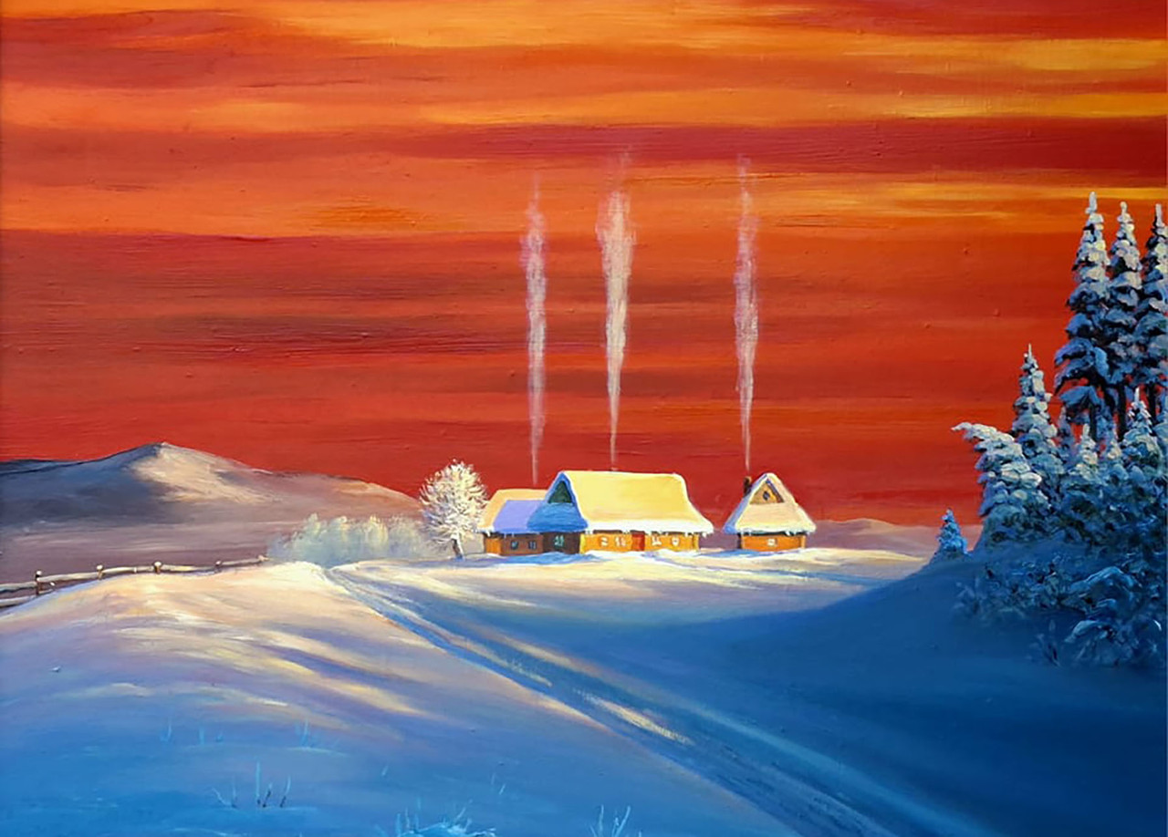 Набір з 14 листівок художника Андрія Репети "Карпати", фото 1