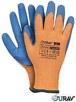Рукавиці робочі прогумовані, зимові, утеплені, покриті латексом JURAV TITULAWI 10 розмір (J-654-456)