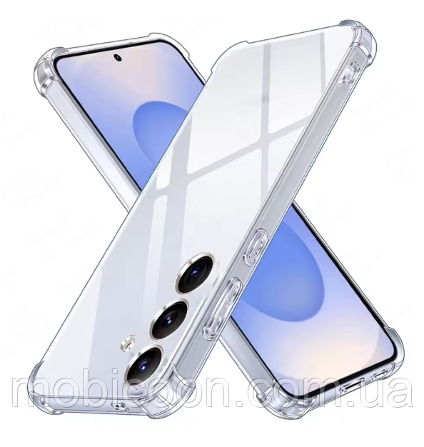 Чохол прозорий для Samsung S25 Ultra з посиленими кутами, фото 1