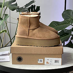 Ugg Mini Platform Chestnut 36