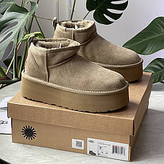 UGG Ultra Mini Platform Khaki 36