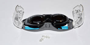 Окуляри для плавання, матеріал оправи - силікон, дзеркальні лінзи з захистом від UV-променів (S-14028)