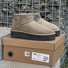 Ugg Ultra Mini Platform Khaki 36
