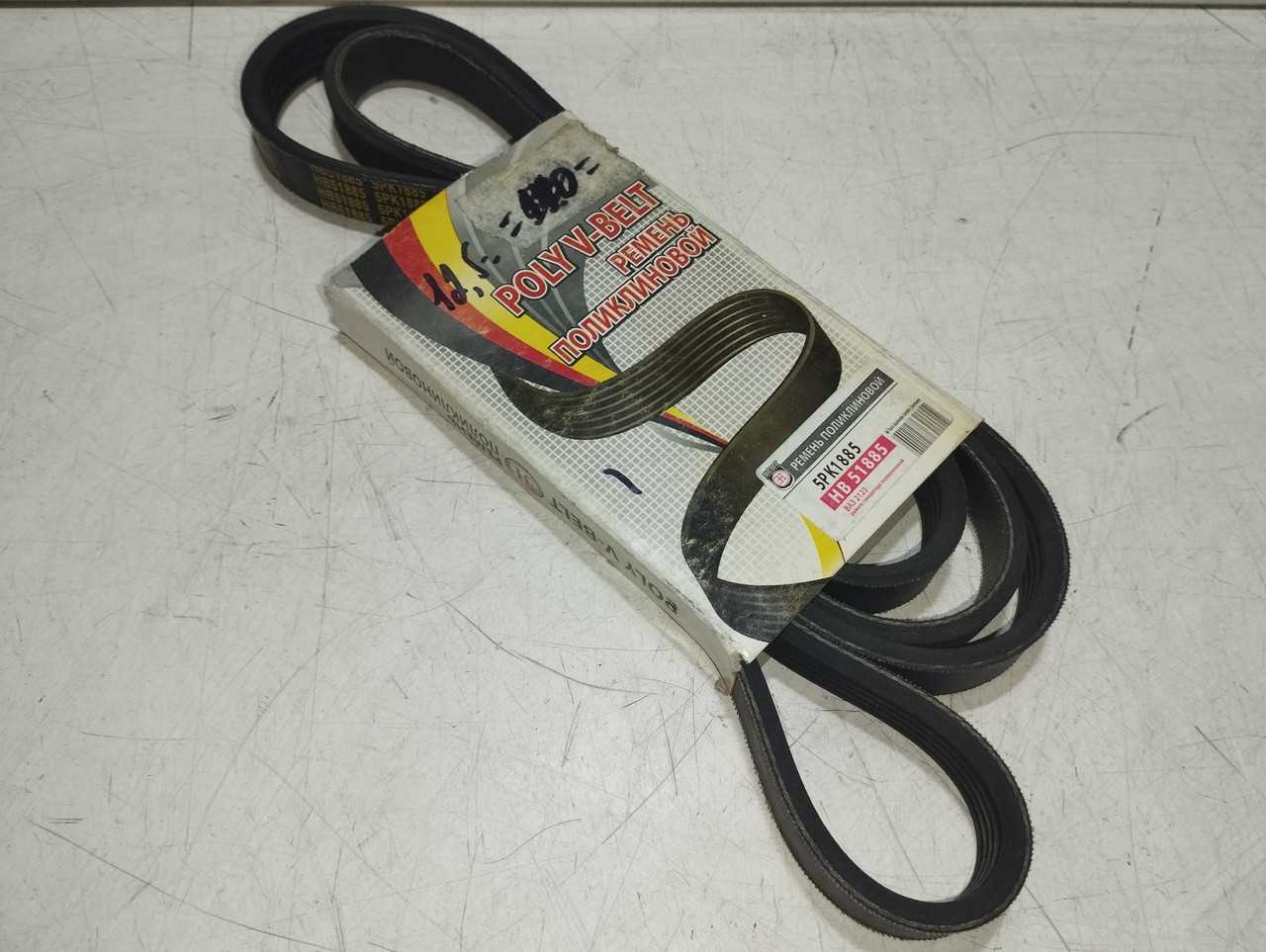 HORT Ремінь полікліновий 5pk1885 Шевроле Ніва 2123, фото 1