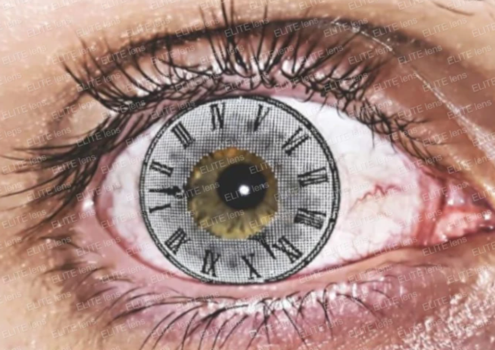 Білі Контактні Лінзи КлокБілий | Кольорові лінзи для краси ( Нульовки ) | Крейзі/Косплей/Хелловін| Для світлих – чорних очей, фото 1