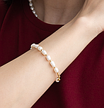 Браслет з натуральних перлин жіночий, фото 2