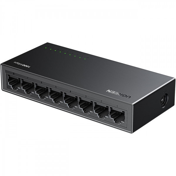 Комутатор Ugreen 8-Port некерований 10/100/1000 Mbps Gigabit Ethernet Switch (35499EU)