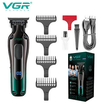 Тример VGR V-998, 4 насадки, LED display