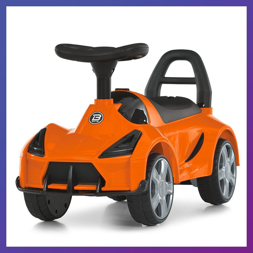 Дитяча каталка-толокар Bambi M 6299-6 з музичними та світловими ефектами Помаранчевий, фото 1