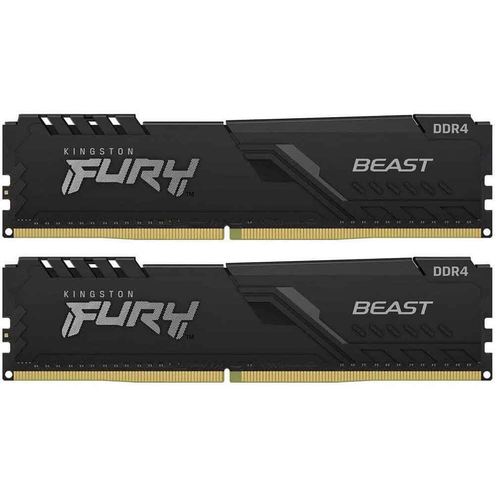 Оперативна пам'ять DDR4-2666 32Gb (Kit 2x16) PC4-21300 Kingston Fury Beast Black KF426C16BBK2/32 (7706990)