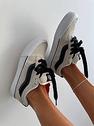 VANS KNU |  LIGHT BEIGE / BLACK premium (Р) 36