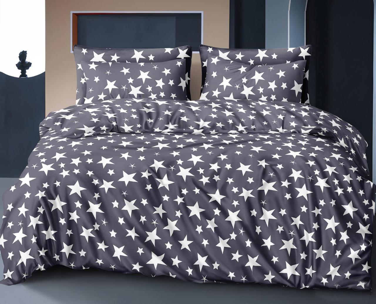 Набір постільної білизни Бязь Голд Люкс №бл563 Двуспальний розмір 200х220 на кнопках