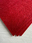 Фетр 2 мм 20 * 30 см  , червоний 3 шт Турція