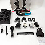 Машинка для стрижки волосся бездротова GEMEI GM-562, Машинка для стрижки чоловіча ZG-81, фото 4