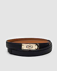 💫 Hermes Kelly 18 Belt Black Leather Рег. від 57 до 103 см х 2 см