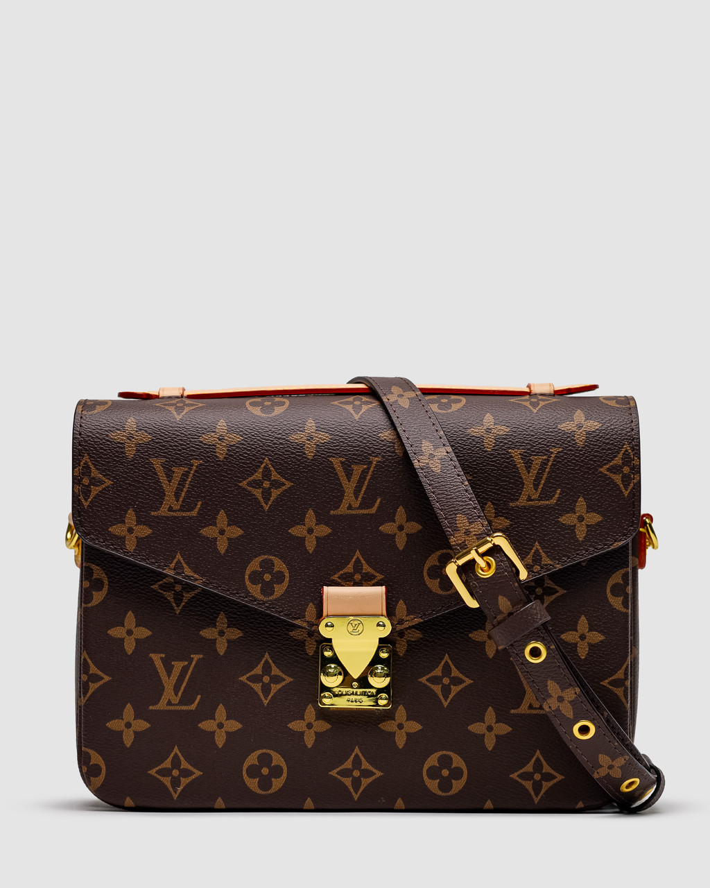💎 Louis Vuitton Pochette Métis Brown Monogram Coated Canvas Gold Hardware 24 х 19 х 7 см