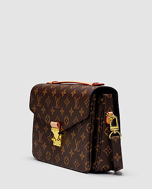 💎 Louis Vuitton Pochette Métis Brown Monogram Coated Canvas Gold Hardware 24 х 19 х 7 см, фото 2
