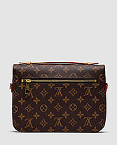💎 Louis Vuitton Pochette Métis Brown Monogram Coated Canvas Gold Hardware 24 х 19 х 7 см, фото 3