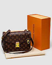 💎 Louis Vuitton Pochette Métis Brown Monogram Coated Canvas Gold Hardware 24 х 19 х 7 см, фото 4