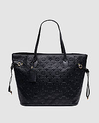 💎 Louis Vuitton Neverfull MM Monogram Empreinte Leather Black 43 х 28 х 17 см
