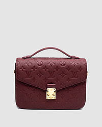 💎 Louis Vuitton Pochette Métis Monogram Empreinte Burgundy 24 x 19 x 7 см