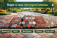 Види та типи тротуарної плитки Золотий Мандарин: детальне порівняння форм, застосування та вигідний вибір