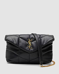 💎 Saint Laurent Puffer Small in Nappa Leather Gold Chain 23 х 14 х 7 см