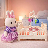 Ігровий набір By Dreamy флоксовий кролик з ліжечком та аксесуарами, арт. 6621-7, фото 9
