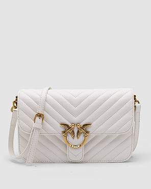 💎 Pinko Classic Love Bag Bell Simply White 24 х 15 х 7 см, фото 1