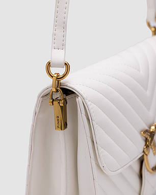 💎 Pinko Classic Love Bag Bell Simply White 24 х 15 х 7 см, фото 2