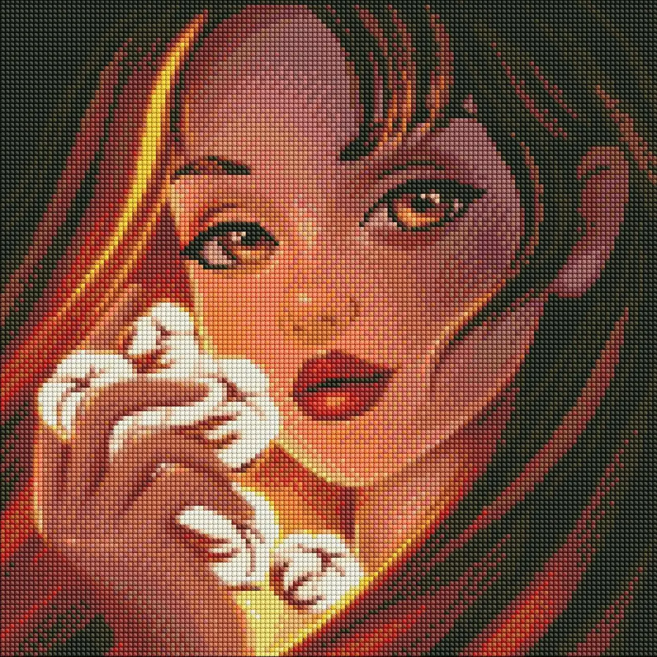 Набір з алмазною мозаїкою "Чарівна бавовна" 40х40см, фото 1